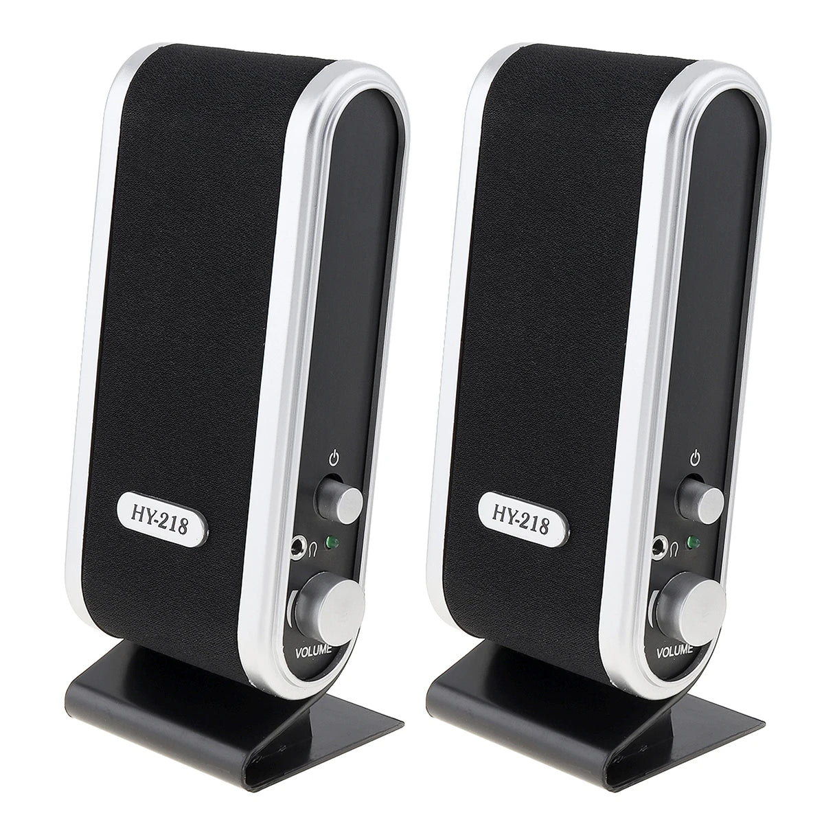 HY-218 6W USB 2.0 Wired USB Power Notebook Speakers Stereo 3.5Mm Audio Jack Portable Loud Speaker for PC Laptop Computer M AC